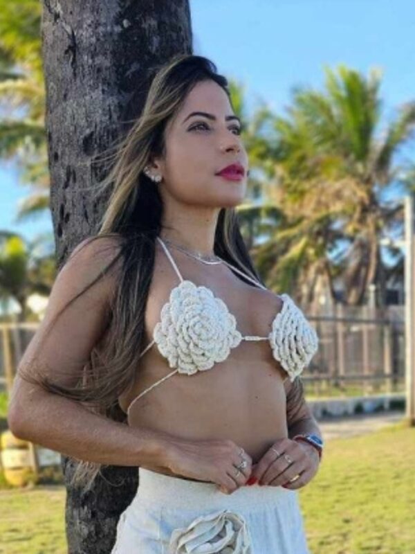 Top Flor Croche Gm